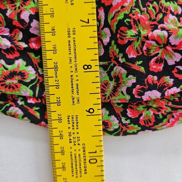 ZARA Black Floral Strapless Bustier Top Bandeau Corset Style Crop Size Small - Picture 7 of 10